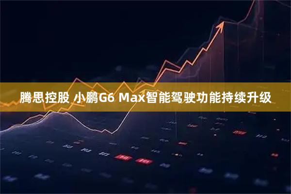 腾思控股 小鹏G6 Max智能驾驶功能持续升级