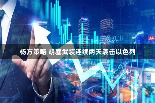 杨方策略 胡塞武装连续两天袭击以色列